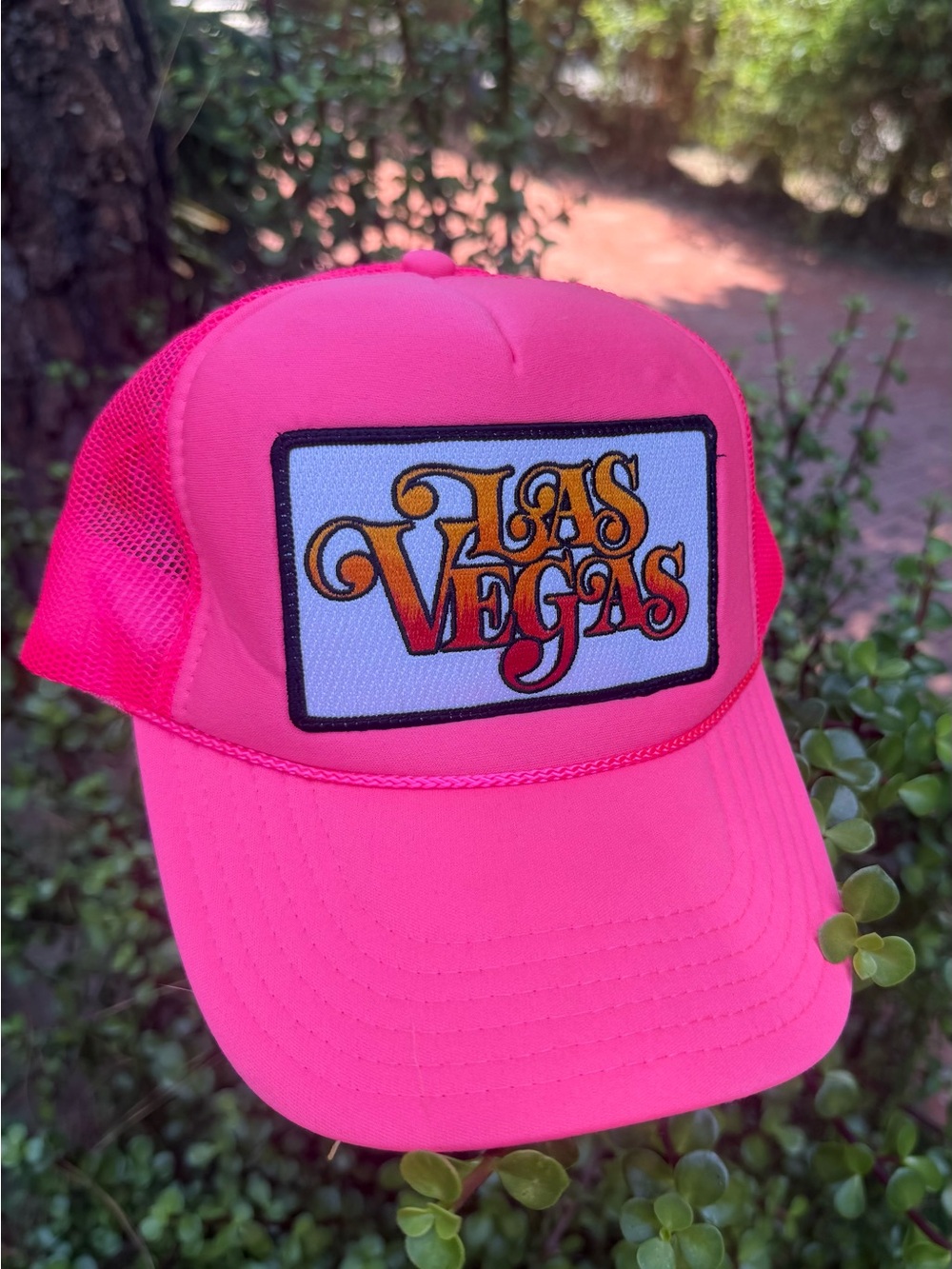 Aviator Nation Neon Pink Las Vegas Trucker Hat